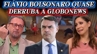 😂 GLOBONEWS QUASE SAI DO AR COM A ENTREVISTA DE FLÁVIO BOLSONARO