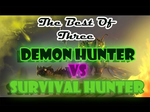 WoW [Legion Beta] 110 Demon Hunter V's Survival Hunter Duels - Gameplay BETA KEY GIVEAWAY!