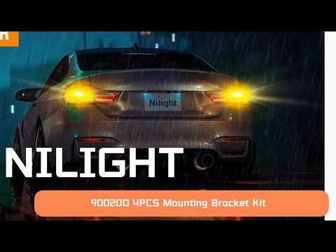 🔧 Nilight 90020D LED Light Bar Mounting Bracket Kit | Features & Installation Overview