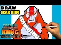 How To Draw SCAR KING Godzilla X Kong New Empire
