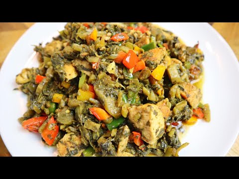 How To Make Jamaican Chicken Callaloo | Callaloo Recipe | Caribbean Food
