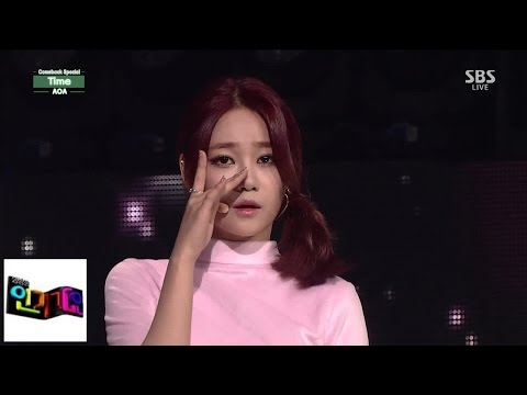 [AOA] Time (Time) @ Popular song Inkigayo 141116