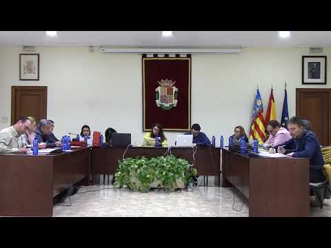 PLE ORDINARI DE L'AJUNTAMENT DE TAVERNES BLANQUES. 12 de març de 2020