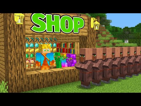 I OPENED A SHOP TO SELL DIAMONDS TO VILLAGERS IN MINECRAFT