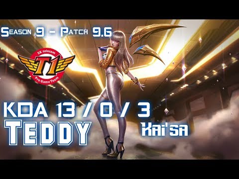 SKT T1 Teddy KAI'SA vs SIVIR ADC - Patch 9.6 KR Ranked