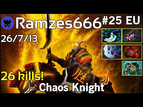 26 kills! Ramzes666 plays Chaos Knight!!! Dota 2 7.21