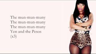 Nicki Minaj Muny Lyrics Video