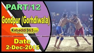 (1) Gondpur (Garhdiwala) Kabaddi Tournament 2 Dec 2015