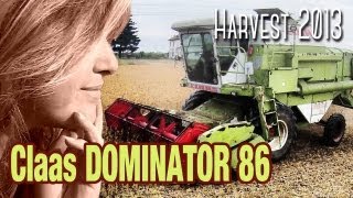 preview picture of video 'Harvest 2013 with Claas DOMINATOR 86 (soybean)'