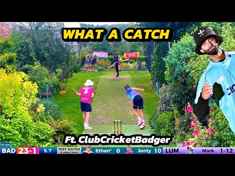 BEST Game to Date?! Backyard Cricket TEST MATCH 🏏| Badgers vs Lumberjacks 🦡🪵ft. @clubcricketbadger