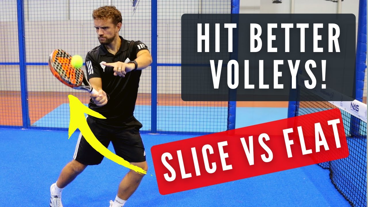 Volley technique: choosing between slice and flat