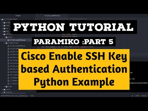 Cisco Enable Ssh Key Based Authentication Tutorial Python Script Example Paramiko Part 5