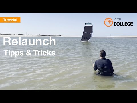 Kitecollege I Kitesurfen Relaunch I Im Wasser den Kite wieder starten! I Tutorial I Hilfestellung