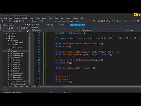 C++ OpenGL Episode 13 (Timelapse) Math and Model View Projection Matrices