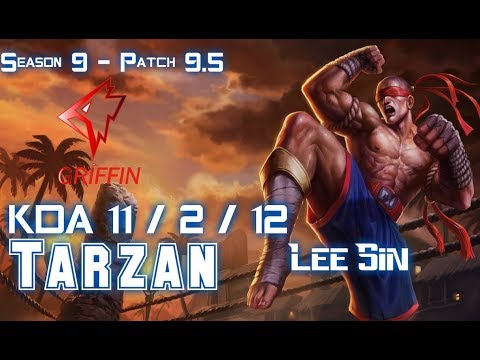 GRF Tarzan LEE SIN vs JARVAN IV Jungle - Patch 9.5 KR Ranked