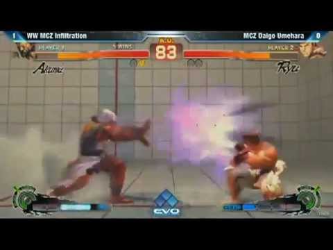 SSF4 AE -  Top 8 Evo 2012 Tournament MCZ Daigo {Ryu} vs WW MCZ Infiltration {Akuma}