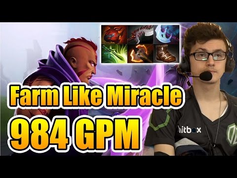 Miracle- Dota 2 [Antimage] How To Farm Like Miracle