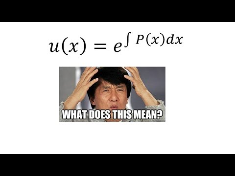 First Order Linear Differential Equations (#1: Integrating factor)