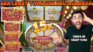 CHOVEU CRAZY TIME E UM DELES FOI COM UM MULTIPLICADOR INSANO PRA GRANTIR A FORRA LENDARIA😱