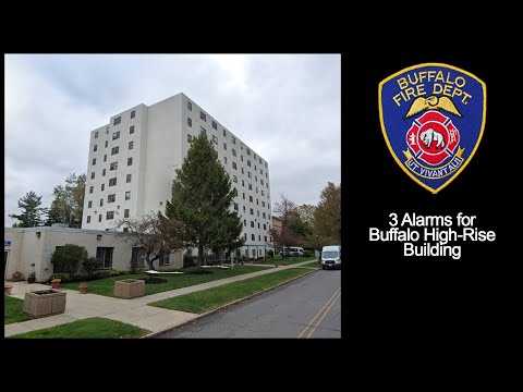 Buffalo 3-Alarm High-Rise Fire Audio 5/28/2021 [New York]