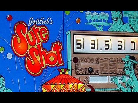 1976 Gottlieb SURE SHOT Pinball Machine In Action