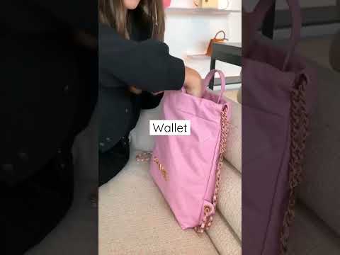 What fits inside the Chanel 22 backpack?