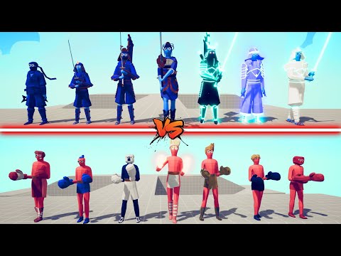 SAMURAI TEAM vs BOXER TEAM | TABS - Totally Accurate Battle Simulator