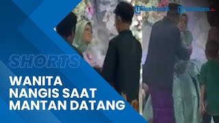 Viral Video Pengantin Wanita Menangis saat Mantan Datang Bawa Bunga, Menikah karena Dijodohkan