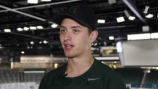 Freshman goalie Drew DeRidder talks his freshman campaign