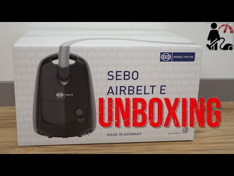 SEBO Airbelt E3 Canister Vacuum Cleaner Unboxing