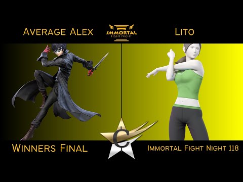 Immortal Fight Night 118 Winners Final - Average Alex (Joker) vs Lito (Wii Fit Trainer) Smash Ultima