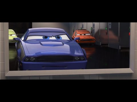 Rod Redline bathroom fight scene: Cars 2