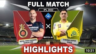 Chennai Super kings vs Royal Challengers Banglore FULL MATCH HIGHLIGHTS, RCB vs CSK FULL HIGHLIGHTS