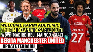 Download lagu 🚨MU UPDATE❗❗ADEYEMI HAS ALREADY AGREED TO MOVE🤩✅AMORIM'S BIG SPENDING OF £200M IS DISBURSE🔥MADRID... mp3