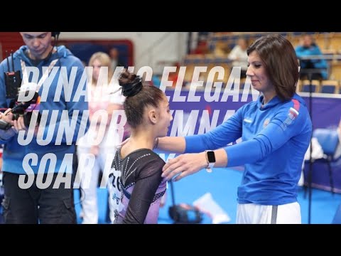 Dynamic Elegance: Junior Gymnasts Soar in Floor Exercise - Russia 2023