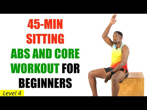 45 Minute Chair Workout for Abs and Core Strength No Repeats