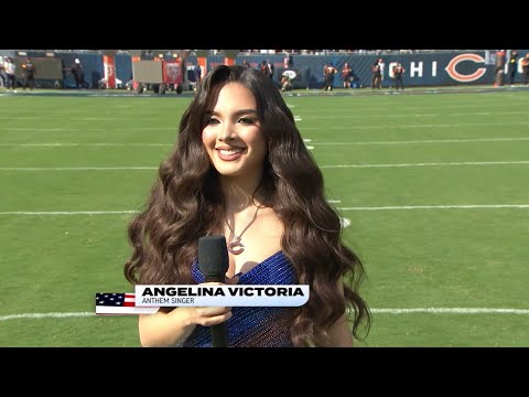 Angelina Victoria - National Anthem for the NFL Chicago Bears vs Dallas Cowboys Game 
