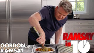 Gordon Ramsay Cooks Mediterranean Sea Bass in Under 10 Minutes | Ramsay in 10
