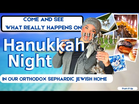What Really Happens on Hanukkah Night in our Orthodox Sephardic Jewish Home | Hanukkah Home Tour