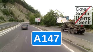 preview picture of video 'Трасса А147 (М27). Сочи - Лазаревское'