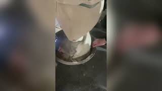 Small horizontal wood flour machine