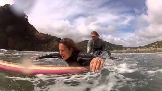Camilla Learns to Surf