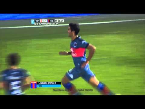 Gol de Bertoglio. Huracán 1 - Tigre 2. Fecha 10. Primera División 2015. FPT