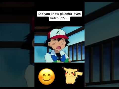 Did you know Pikachu loves ketchup? 😊 #pokemon  #pikachu #ketchup