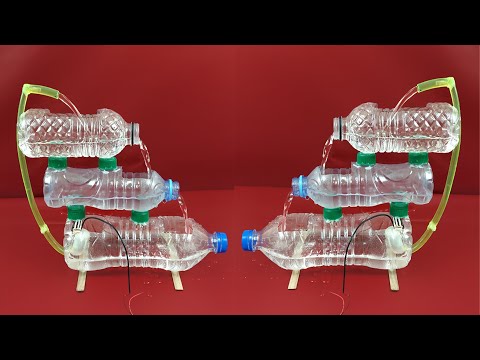 DIY Water Fountain Without Electricity At Home From Discarded Plastic Bottles - DEMO