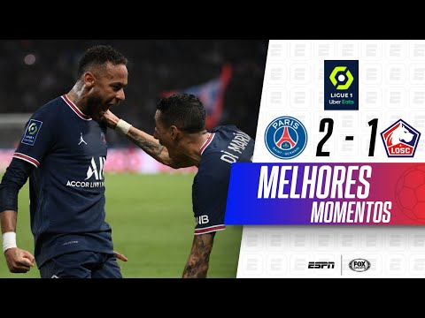 Gols e lances de PSG x Lille