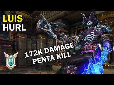 182K Damage PENTA KILL Luıs Dredge Paladins Competitive (Master) HURL
