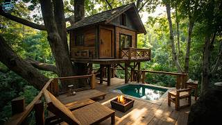 Building the Ultimate Treehouse with a Stunning Pool – A Real-Life Fantasy!