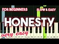 BILLY JOEL - HONESTY | SLOW & EASY PIANO TUTORIAL