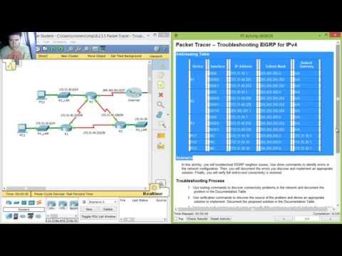 7.2.3.5 - 8.2.3.5 Packet Tracer - Troubleshooting EIGRP for IPv4